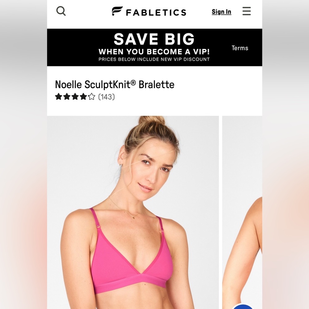 5/$30 FABLETICS Noelle SculptKnit® Mossy Green  Bralette S NWT